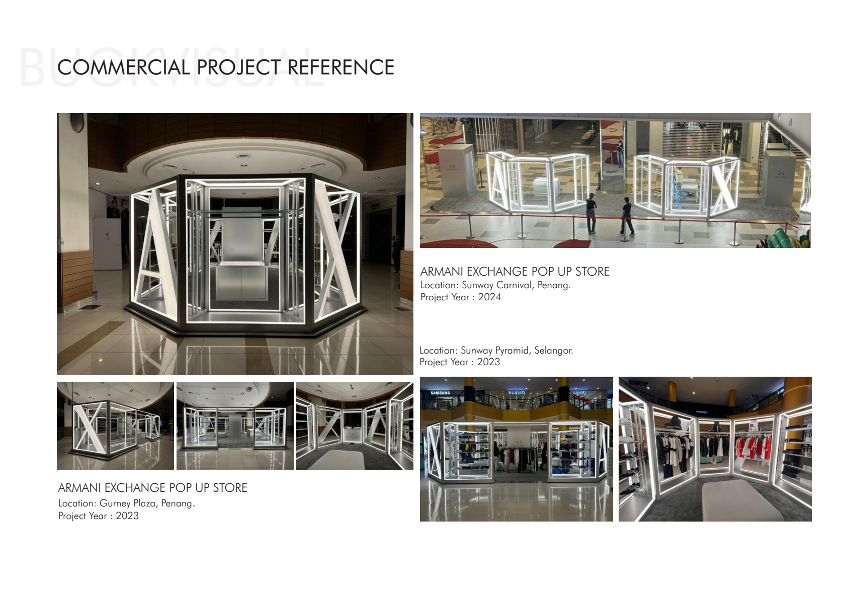 Original company profile page 14: ARMANI EXCHANGE POP UP STORE