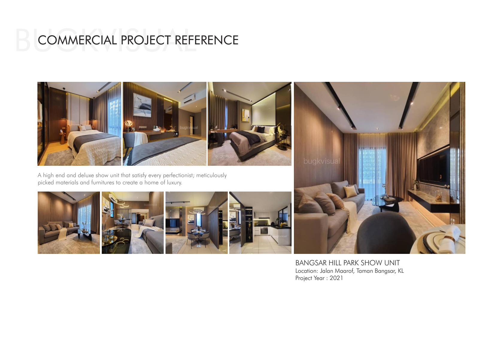 Original company profile page 19: BANGSAR HILL PARK SHOW UNIT