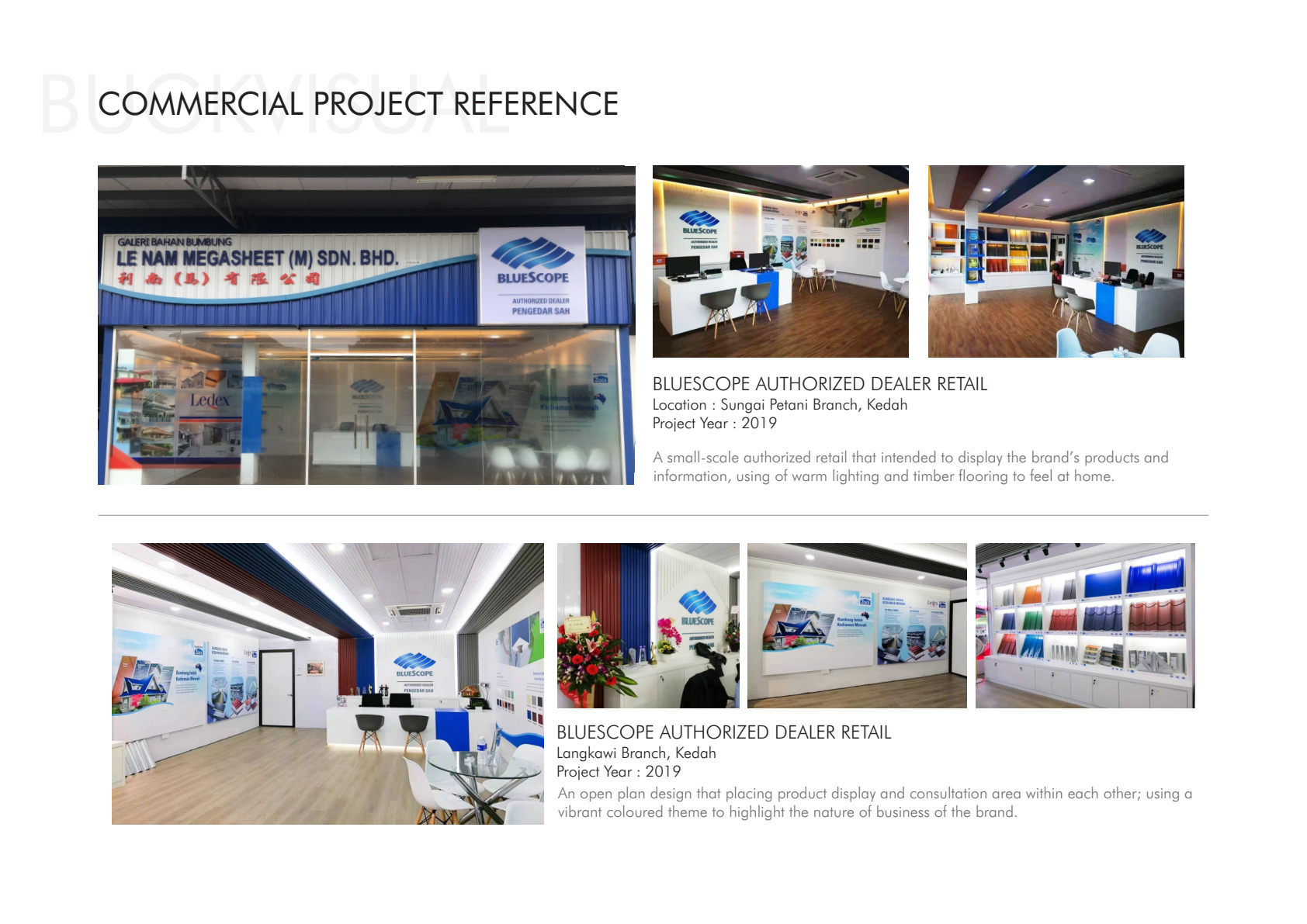 Original company profile page 31: BLUESCOPE AUTHORIZED DEALER RETAIL