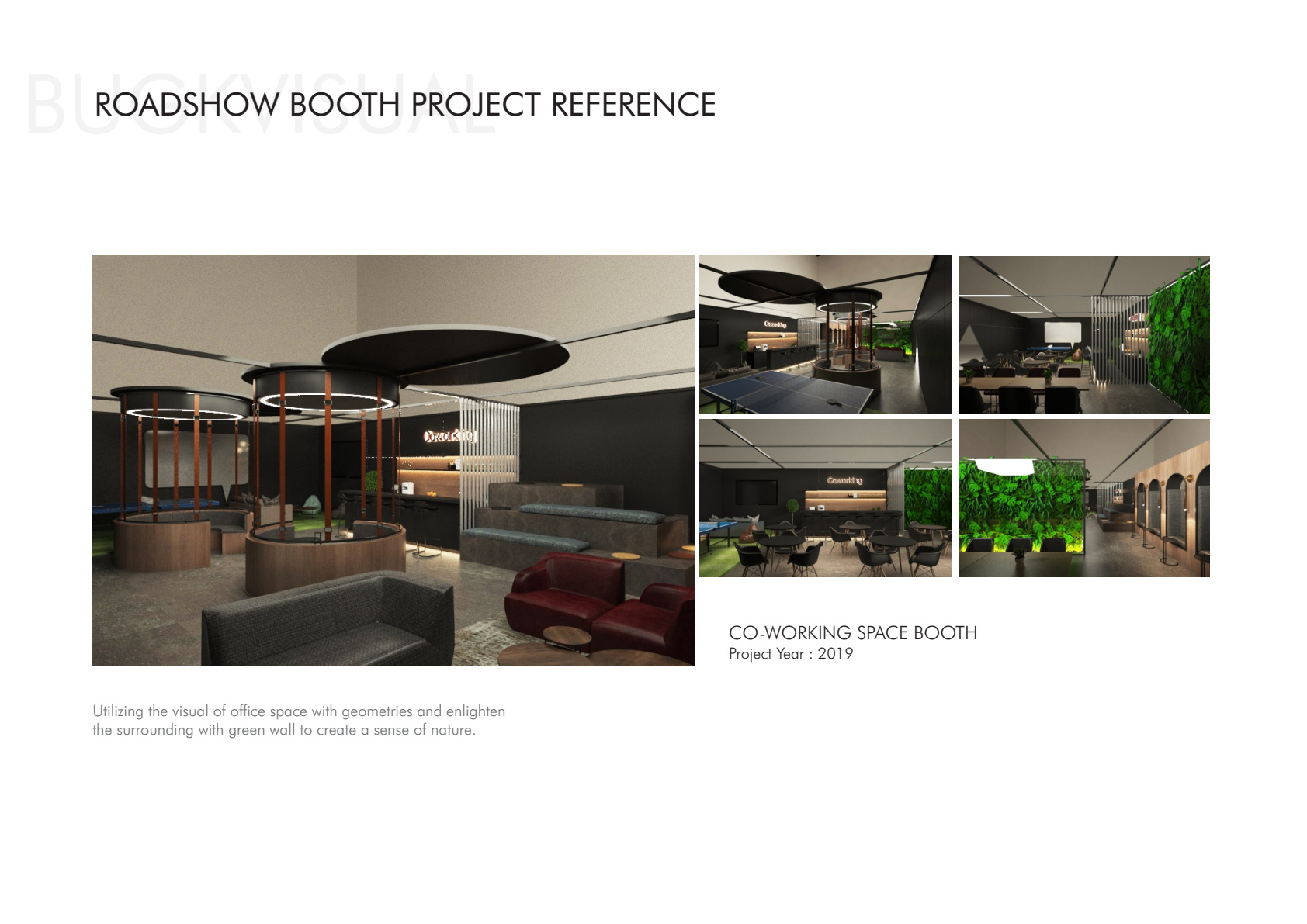 Original company profile page 54: CO-WORKING SPACE BOOTH